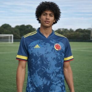 Adidas Aeroready Colombia Soccer Away 2020 Jersey Men's Sz XL Blue